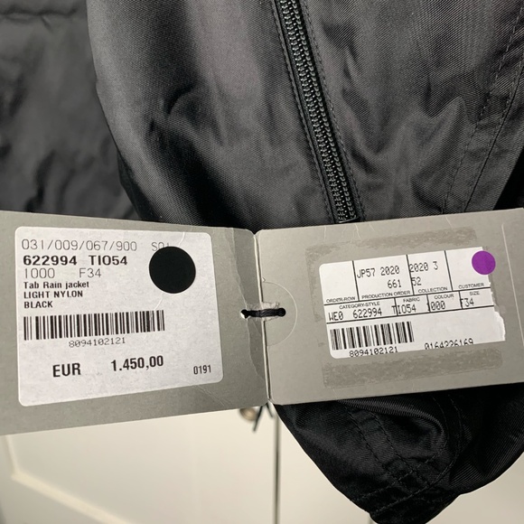 Balenciaga Black Oversized Windbreaker Logo Jacket - Picture 16 of 16